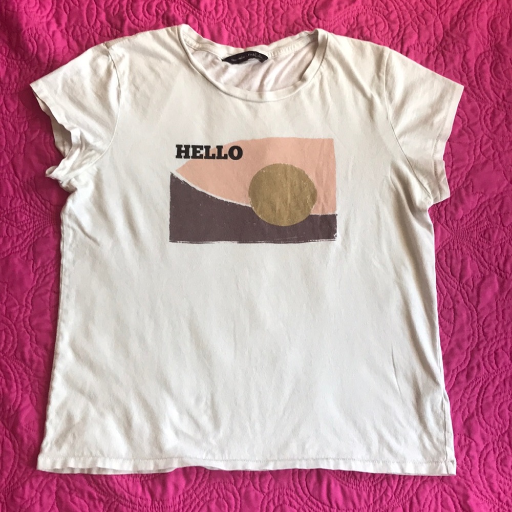 Abercrombie and Fitch Hello tee shirt L